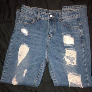 Fashion Nova ripped jeans